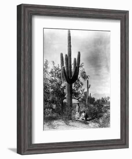 Saguaro Fruit Gatherers-Edward S Curtis-Framed Giclee Print