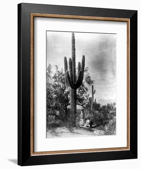 Saguaro Fruit Gatherers-Edward S Curtis-Framed Giclee Print