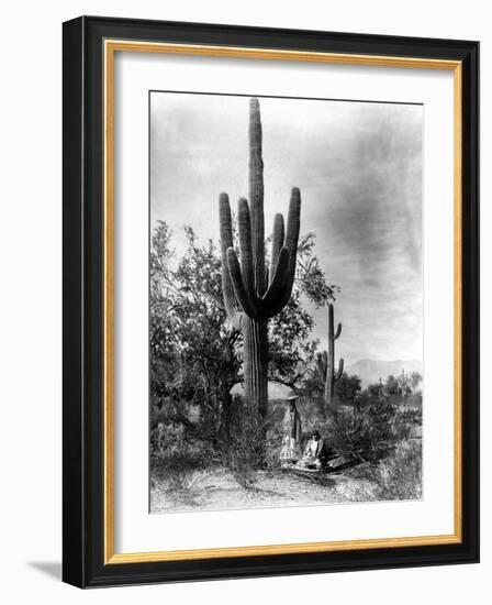 Saguaro Fruit Gatherers-Edward S Curtis-Framed Giclee Print