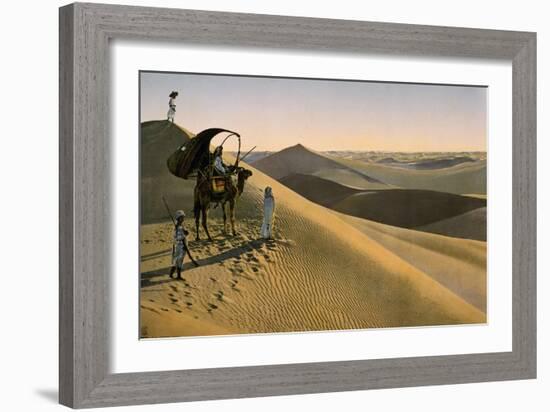 Sahara desert, Egypt, Late 19th - Early 20th century-null-Framed Giclee Print