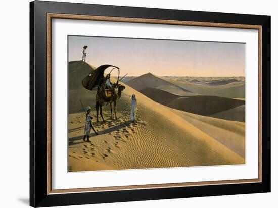 Sahara desert, Egypt, Late 19th - Early 20th century-null-Framed Giclee Print