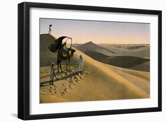 Sahara desert, Egypt, Late 19th - Early 20th century-null-Framed Giclee Print