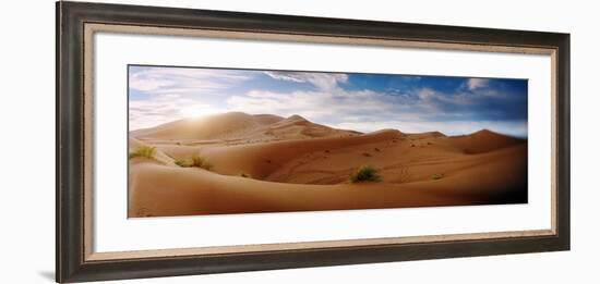 Sahara Desert Landscape at Sunset, Morocco-null-Framed Photographic Print