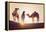 Sahara Desert, Morocco. Silhouette on the Dunes at Sunset.-Marco Bottigelli-Framed Premier Image Canvas