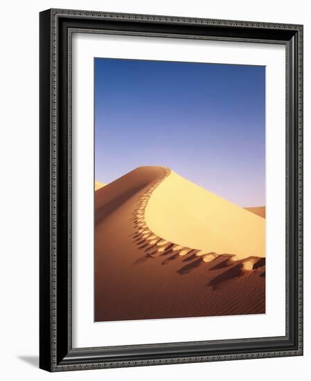 Sahara, Sand Dune, Footprints-Thonig-Framed Photographic Print