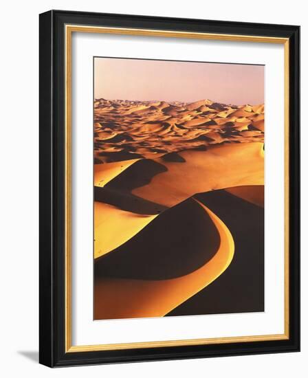 Sahara, Sanddv¼nen, Afrika, Nordafrika, Wv¼ste, Erg, Dv¼nen-Thonig-Framed Photographic Print