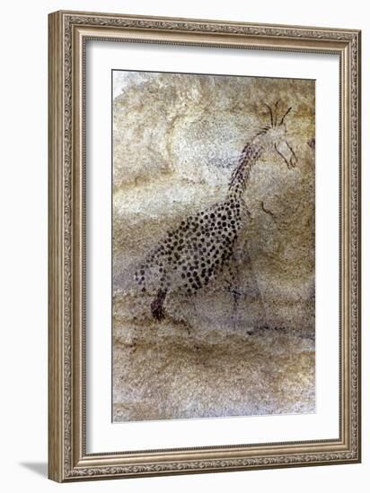 Saharan Rock Painting-null-Framed Giclee Print