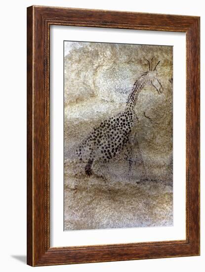 Saharan Rock Painting-null-Framed Giclee Print