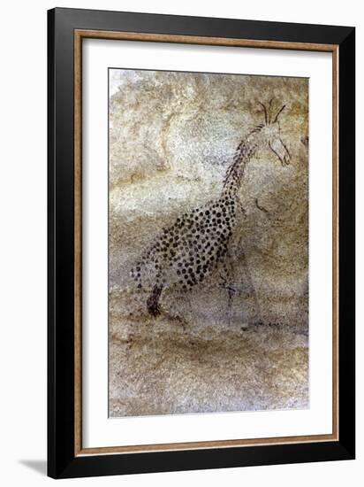 Saharan Rock Painting-null-Framed Giclee Print