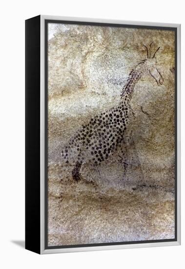 Saharan Rock Painting-null-Framed Premier Image Canvas