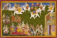 Battle Scene at Lanka-Sahib Din-Mounted Giclee Print