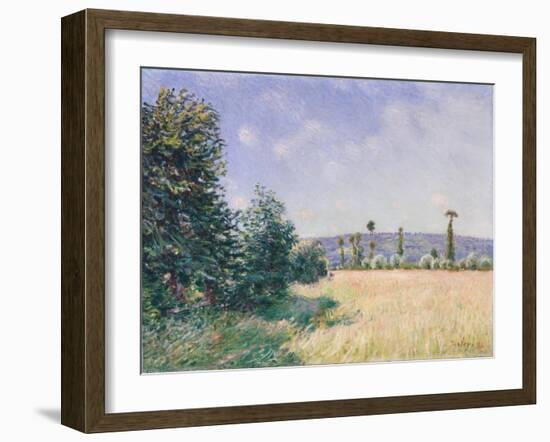 Sahurs Meadows in Morning Sun, 1894-Alfred Sisley-Framed Giclee Print