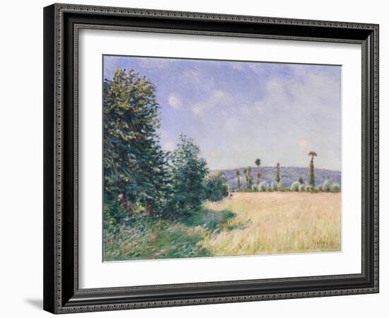 Sahurs Meadows in Morning Sun, 1894-Alfred Sisley-Framed Giclee Print