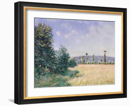 Sahurs Meadows in Morning Sun, 1894-Alfred Sisley-Framed Giclee Print