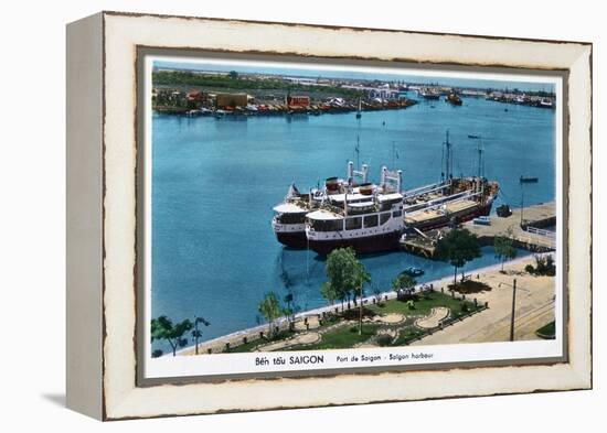 Saigon Harbour, French Indochina (Vietna), 20th Century-null-Framed Premier Image Canvas