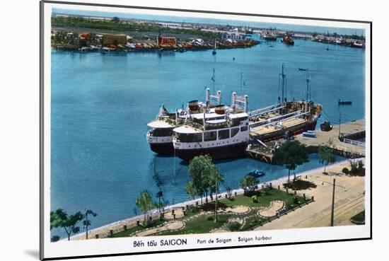 Saigon Harbour, French Indochina (Vietna), 20th Century-null-Mounted Giclee Print