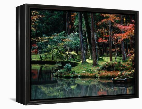 Saiho-Ji Garden in Autumn, Kyoto, Japan-Frank Carter-Framed Premier Image Canvas