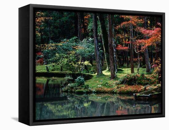 Saiho-Ji Garden in Autumn, Kyoto, Japan-Frank Carter-Framed Premier Image Canvas