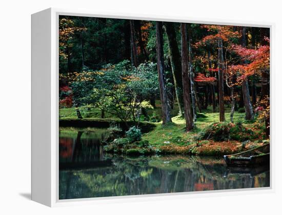 Saiho-Ji Garden in Autumn, Kyoto, Japan-Frank Carter-Framed Premier Image Canvas