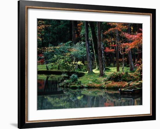 Saiho-Ji Garden in Autumn, Kyoto, Japan-Frank Carter-Framed Photographic Print