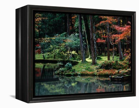 Saiho-Ji Garden in Autumn, Kyoto, Japan-Frank Carter-Framed Premier Image Canvas