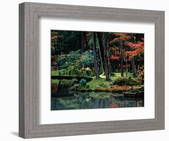 Saiho-Ji Garden in Autumn, Kyoto, Japan-Frank Carter-Framed Photographic Print