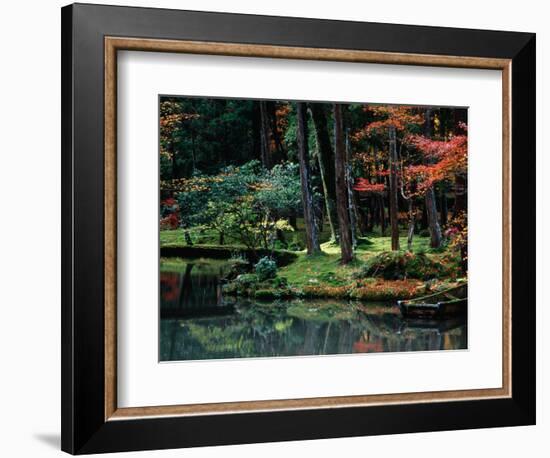 Saiho-Ji Garden in Autumn, Kyoto, Japan-Frank Carter-Framed Photographic Print