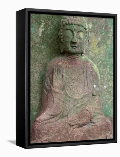 Saikyoji Temple, Buddha Statue, Hirado, Nagasaki, Japan-Rob Tilley-Framed Premier Image Canvas