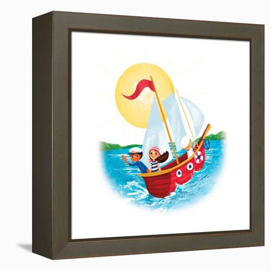 Sail Away! - Humpty Dumpty-Elisa Chavarri-Framed Premier Image Canvas