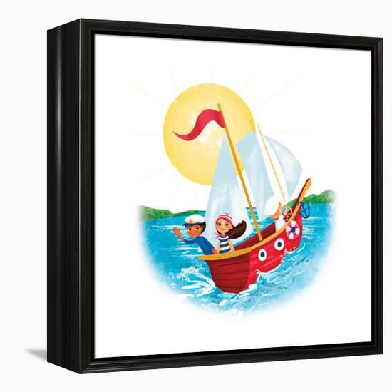 Sail Away! - Humpty Dumpty-Elisa Chavarri-Framed Premier Image Canvas