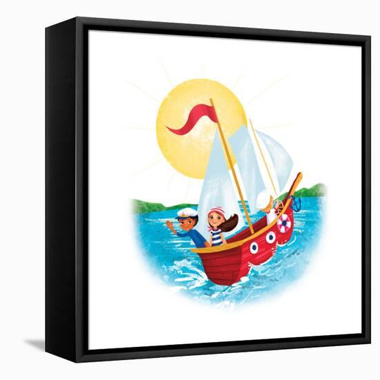 Sail Away! - Humpty Dumpty-Elisa Chavarri-Framed Premier Image Canvas