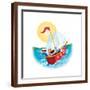 Sail Away! - Humpty Dumpty-Elisa Chavarri-Framed Giclee Print