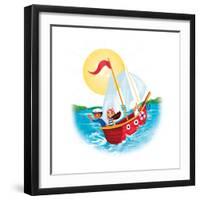 Sail Away! - Humpty Dumpty-Elisa Chavarri-Framed Giclee Print