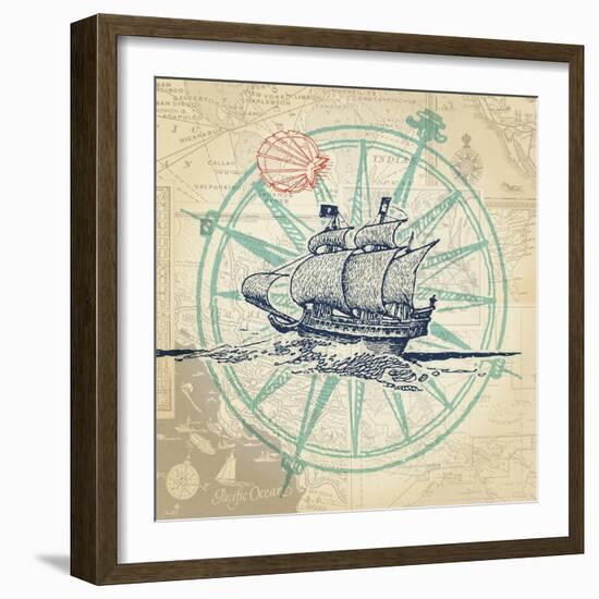Sail Away-The Saturday Evening Post-Framed Giclee Print