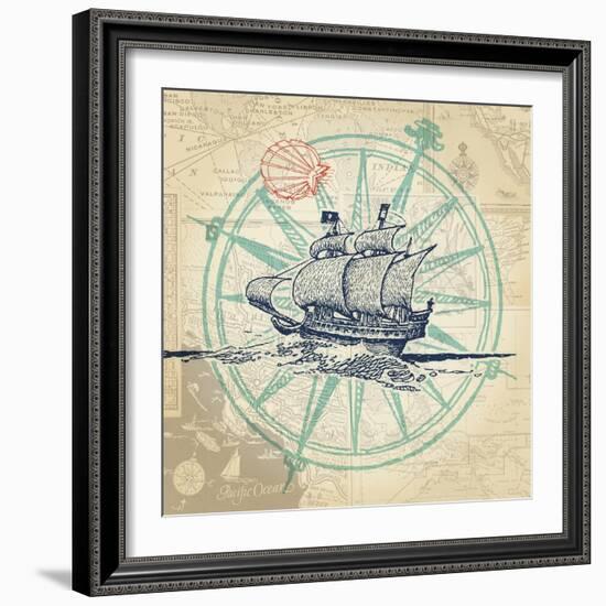 Sail Away-The Saturday Evening Post-Framed Giclee Print