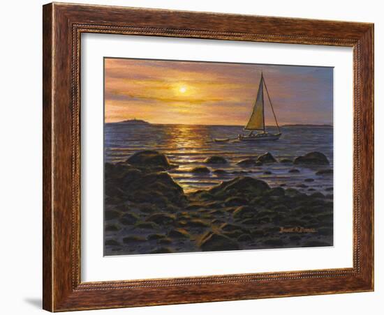 Sail Boat at Napa Tree Pt.-Bruce Dumas-Framed Giclee Print