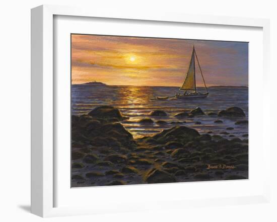 Sail Boat at Napa Tree Pt.-Bruce Dumas-Framed Giclee Print