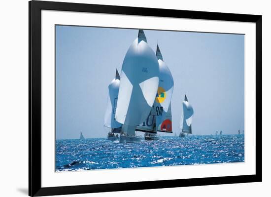 Sail Boat Race-null-Framed Art Print