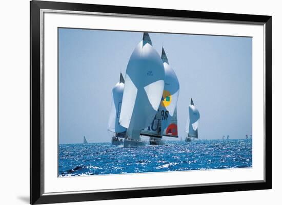 Sail Boat Race-null-Framed Art Print