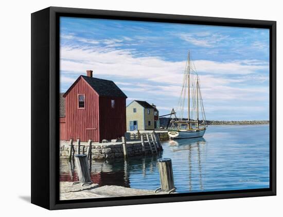 Sail Boat Rockport-Bruce Dumas-Framed Premier Image Canvas