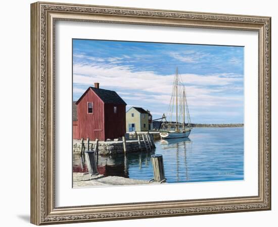 Sail Boat Rockport-Bruce Dumas-Framed Giclee Print