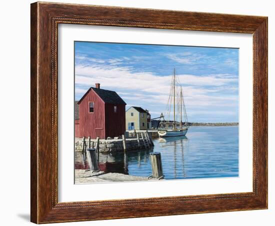 Sail Boat Rockport-Bruce Dumas-Framed Giclee Print