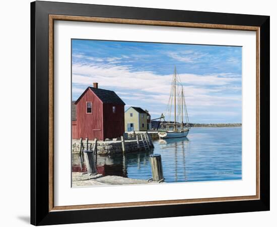 Sail Boat Rockport-Bruce Dumas-Framed Giclee Print