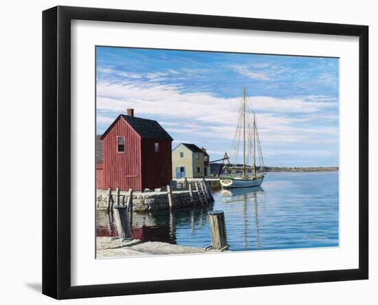 Sail Boat Rockport-Bruce Dumas-Framed Giclee Print