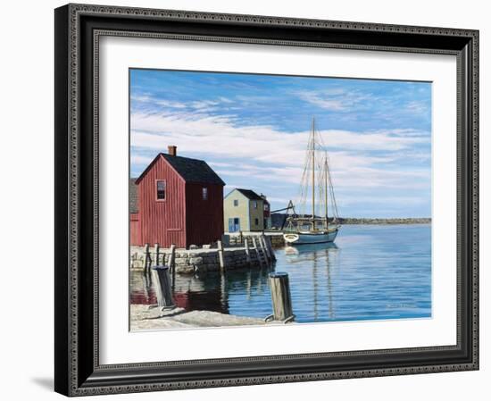 Sail Boat Rockport-Bruce Dumas-Framed Giclee Print