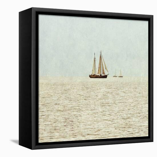 Sail Boats I-Kathy Mansfield-Framed Stretched Canvas