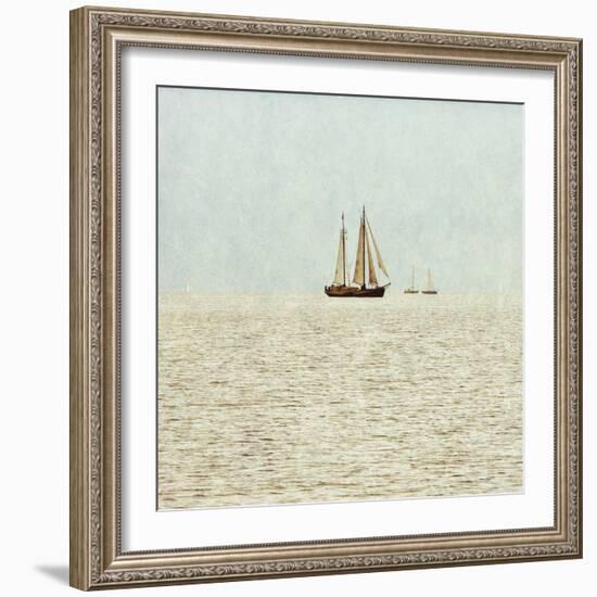 Sail Boats I-Kathy Mansfield-Framed Art Print