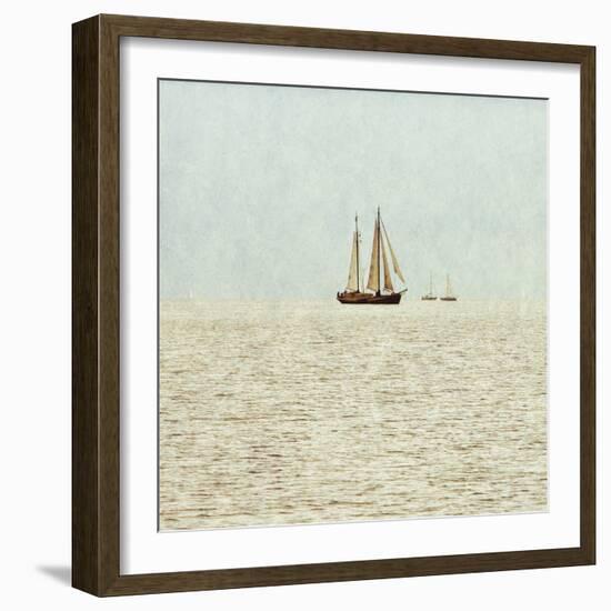 Sail Boats I-Kathy Mansfield-Framed Art Print
