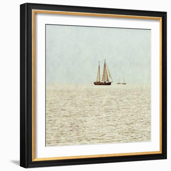 Sail Boats I-Kathy Mansfield-Framed Art Print