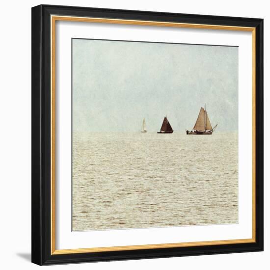 Sail Boats II-Kathy Mansfield-Framed Art Print